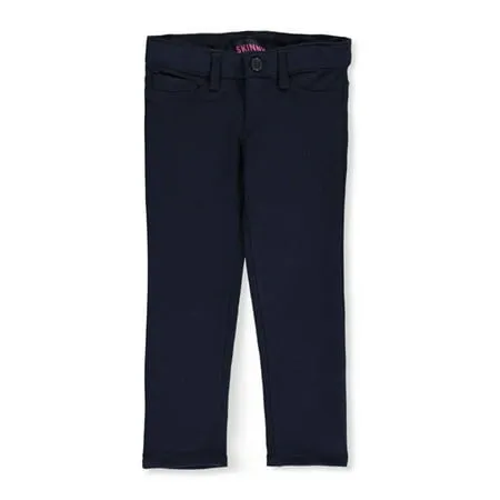 French Toast Girls' Skinny 5 Pocket Knit Pant