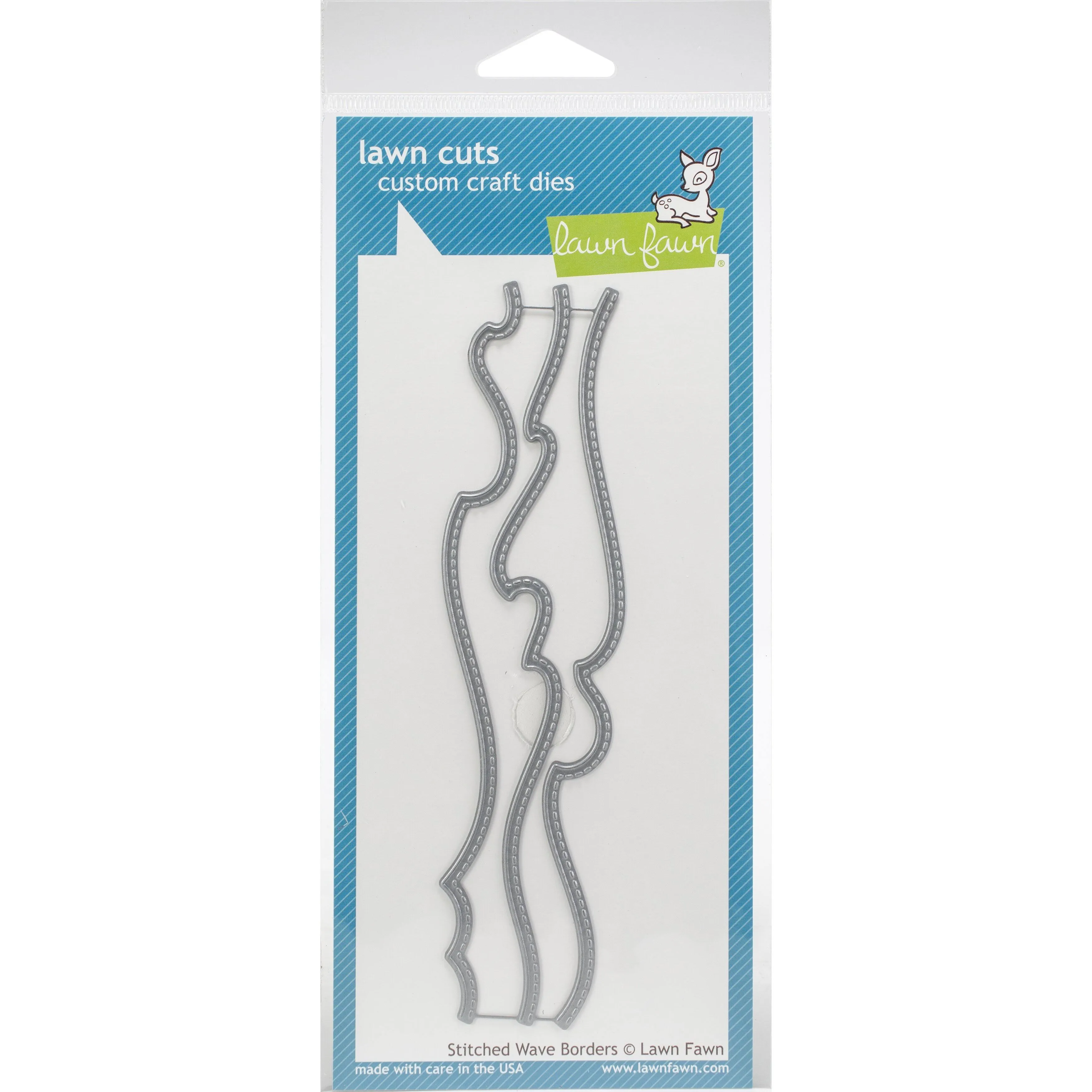 Lawn Cuts Custom Craft Die-Stitched Wave Borders - Lawn Fawn