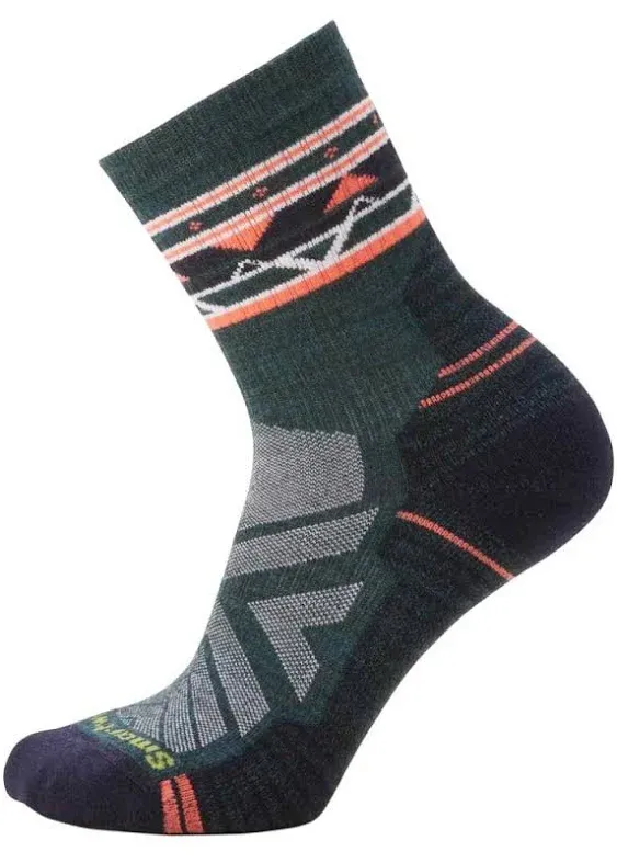 Smartwool Women's Hike Light Cushion Zig Zag Valley Mid Crew Socks Twilight Blue / M