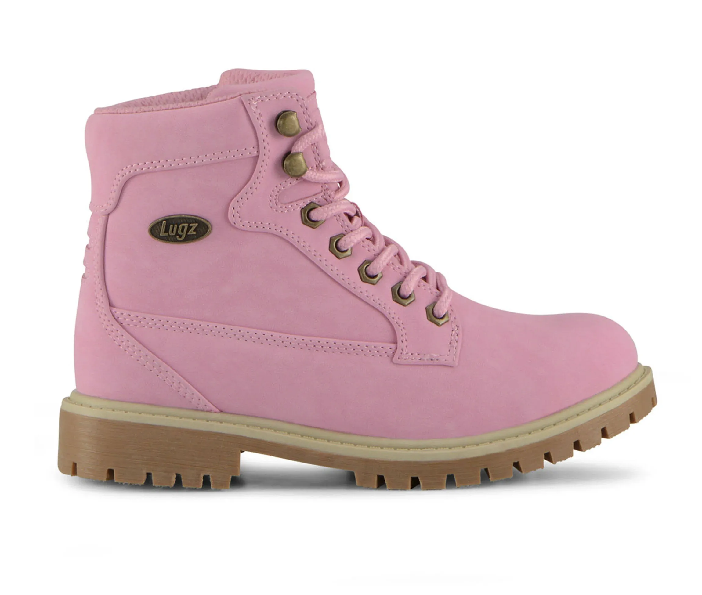 Lugz Mantle Hi Lace Up  Womens Pink Casual Boots WMANTLHD-6554