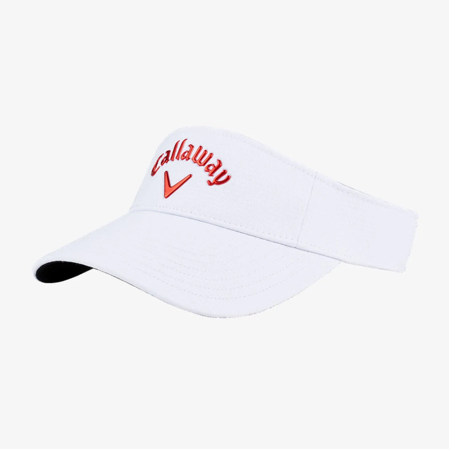 Callaway Golf 2022 Liquid Metal Adjustable Visor, Adjustable Size, White/Black Color