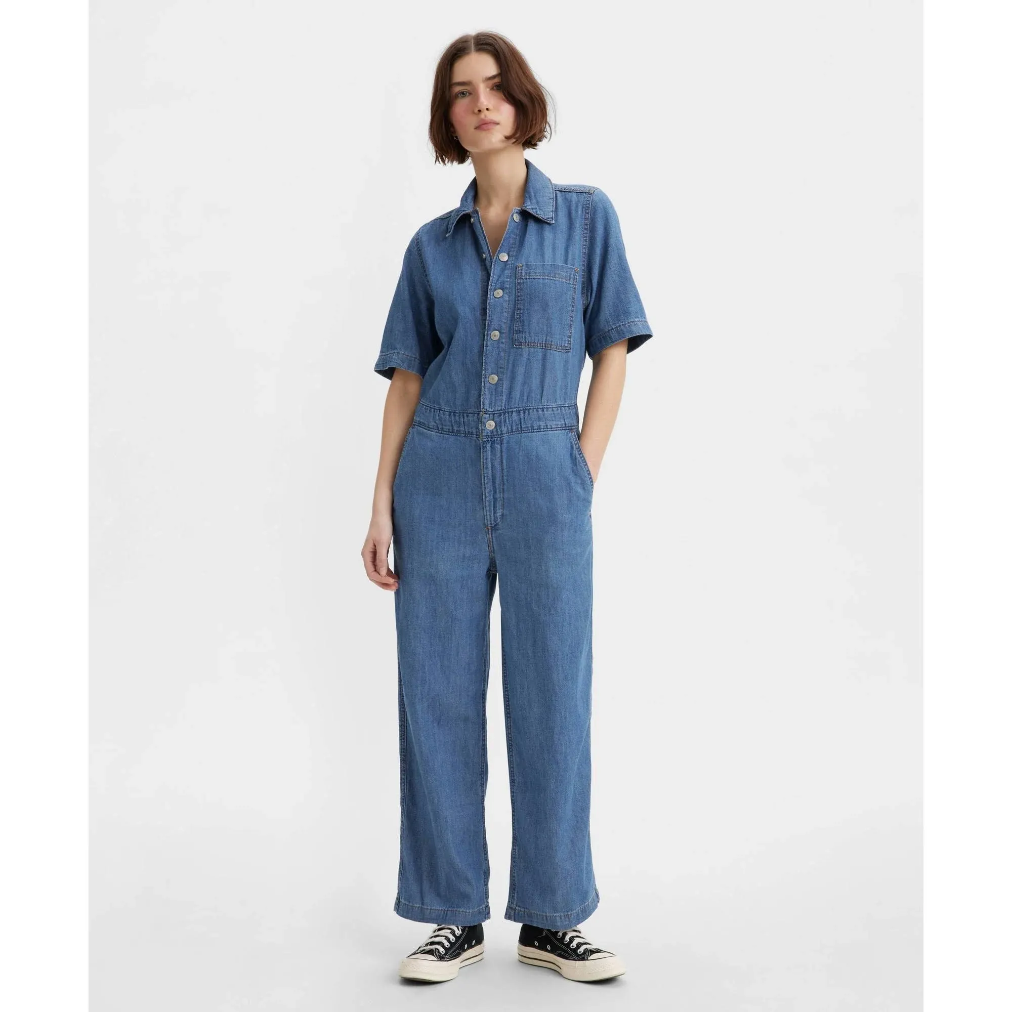 Levi's Womens Short Sleeve Heritage Jumpsuit