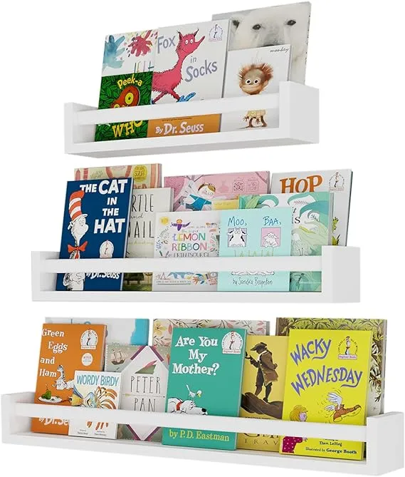 Bambini 30&#034;24&#034;18&#034; Floating Shelves For Wall Decor Kids Bookshelf For Wall Nurser