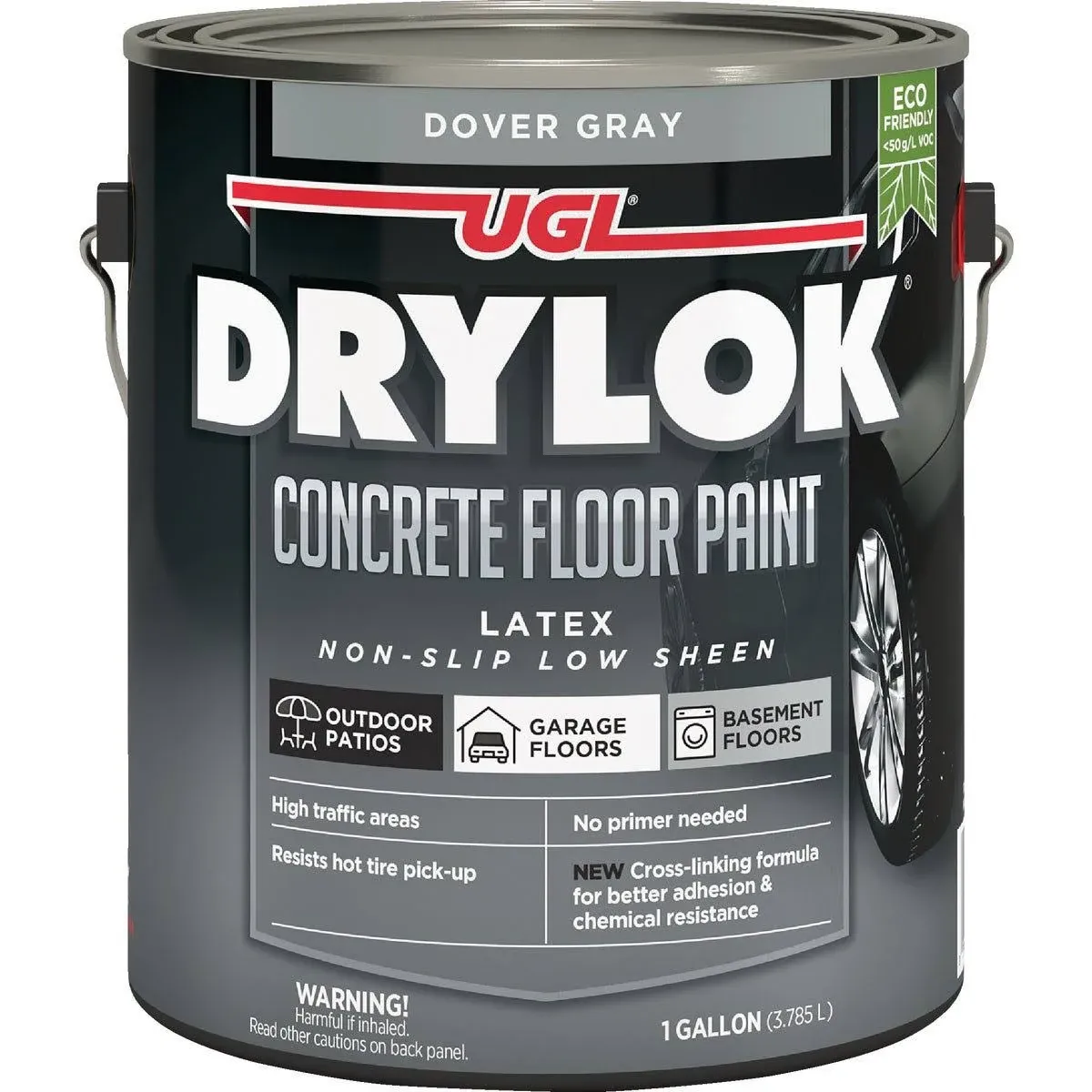 Drylok White Latex Base Concrete Floor Paint, 1 Gallon