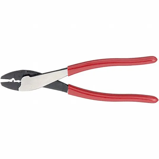 Klein Tools 1005 Cutting / Crimping Tool for 10-22 AWG Terminals and Connectors, Terminal Crimper for Insulated and Non-Insulated Terminals