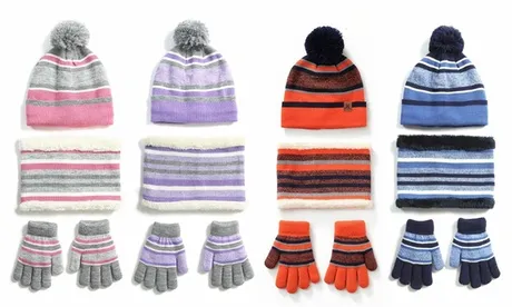 Bluey Girls Winter Hat Glove Scarf Set, Winter Accessories Set - Gift for Girls