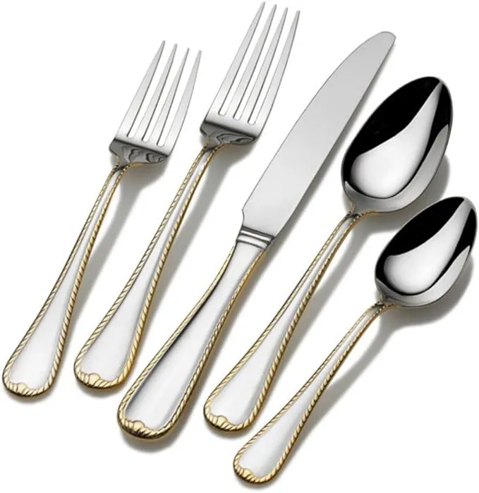 Mikasa Cameo Flatware Set, 65 pieces, Silver