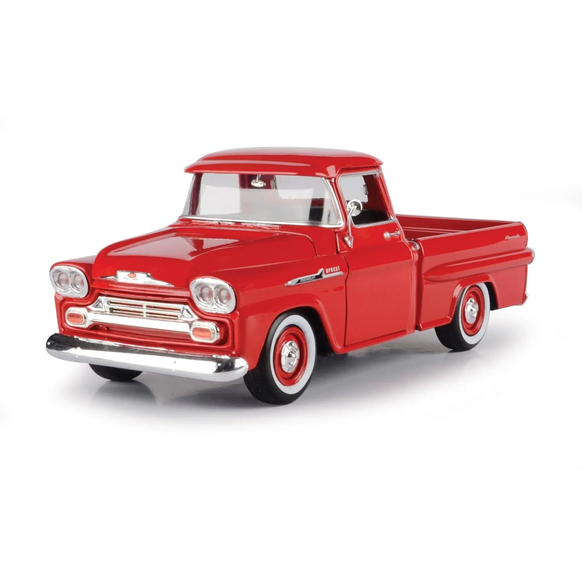 Motor Max 1:24 W/B American Classics 1958 Chevrolet Apache Fleet Side Pickup Diecast Truck