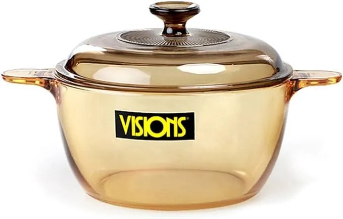 Visions 2.5 Litre Pyroceram Glass Cookpot with Glass Cover