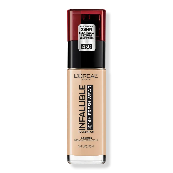 L'oreal Paris Infallible Fresh Wear Foundation - Lightweight, Radiant Sand, 1 fl oz