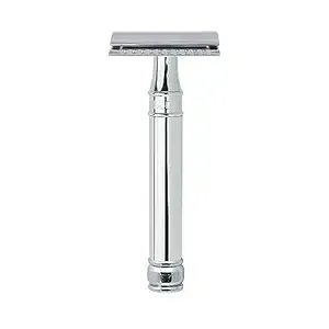 Edwin Jagger DE89BL Chrome Reusable Classic Double Edge Safety Razor for Men