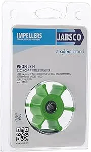 Jabsco 6303-0007-P, Urethane, Drive Type 4, 6 Blade, 2 Diameter, 7/8 Width, 5/16 Shaft, Plastic Insert