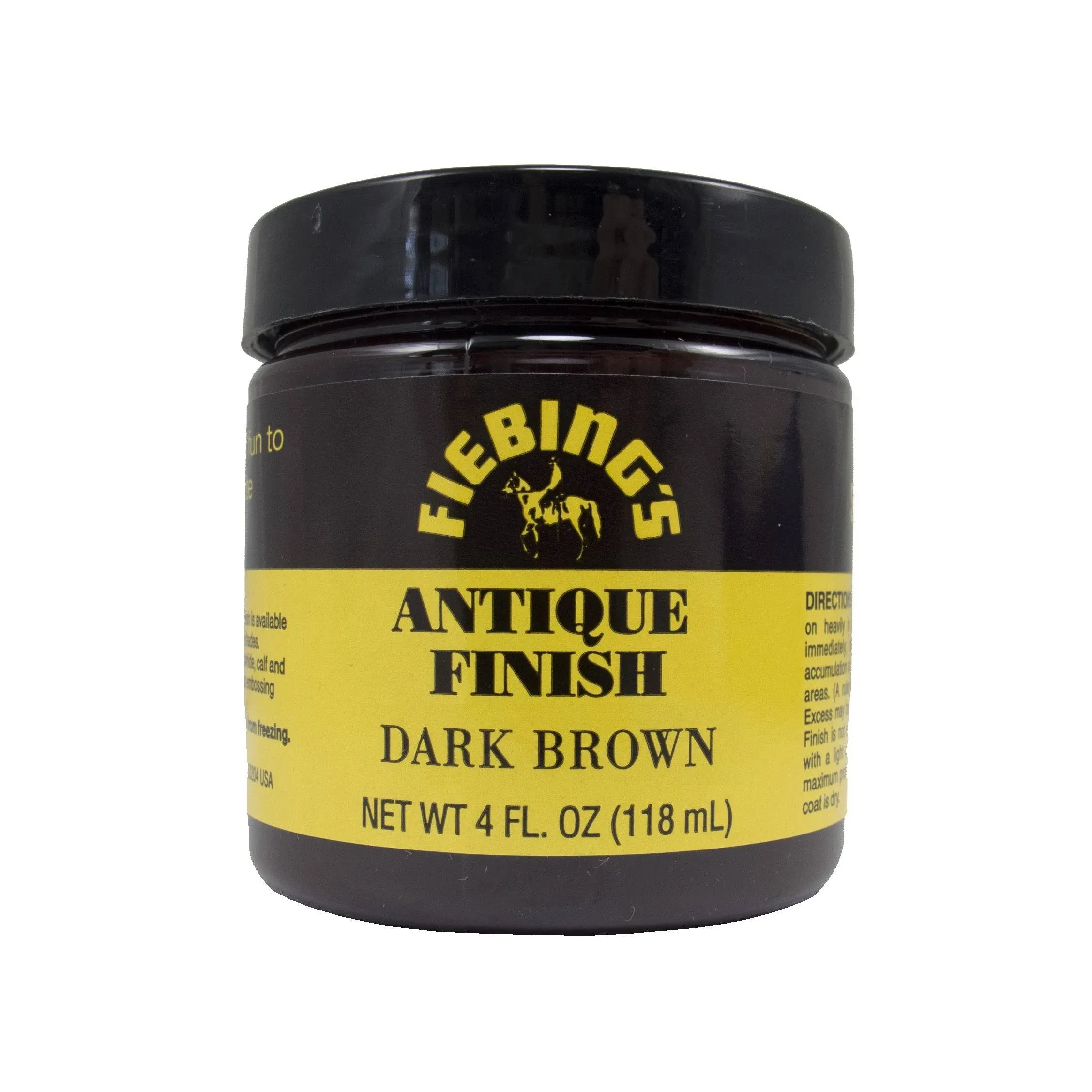 Fiebing S Dark Brown Antique Finish Paste 4oz