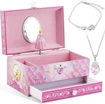 Rr Round Rich Design Kids Musical Jewelry Box