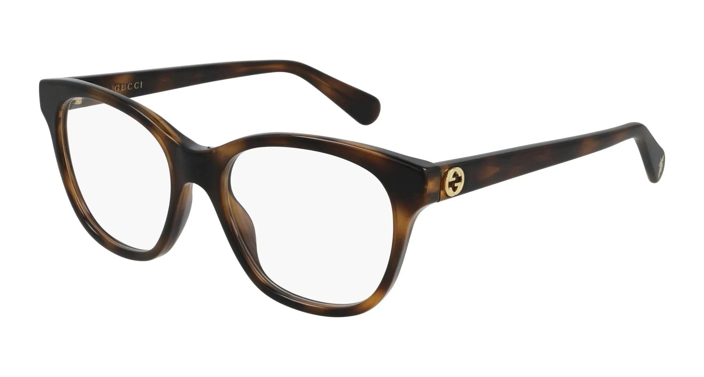 Gucci GG0923O Women&#039;s Havana Frame Demo Lens Square Eyeglasses 51MM