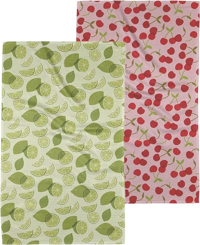 GEOMETRY Kitchen Tea Towel - Quick Dry Microfiber Cloth Dish Towels for Kitchen Drying - Premium Quick Dry Towel (Sunny Hills, 1-Pack)