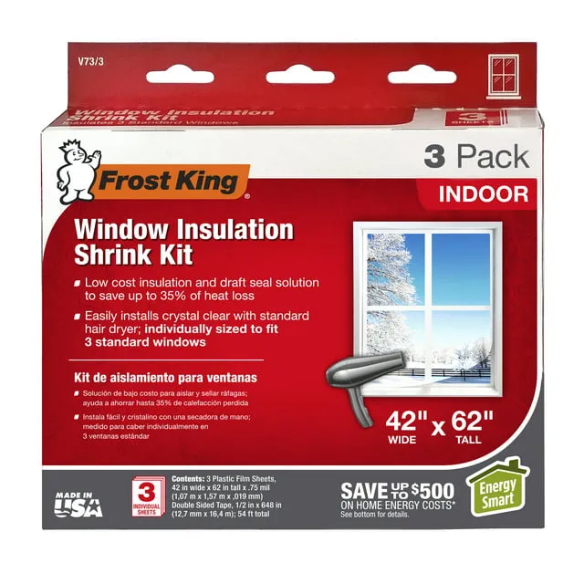 Frost King Insulation Shrink Kit 42 x 62 x 54 Clear 