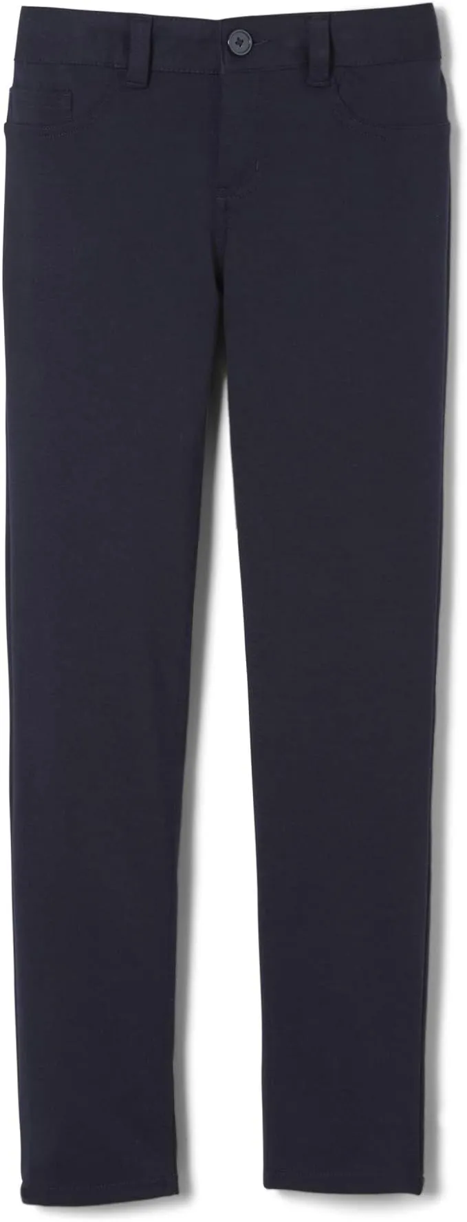 French Toast Girls' Skinny 5 Pocket Knit Pant Navy / 6X