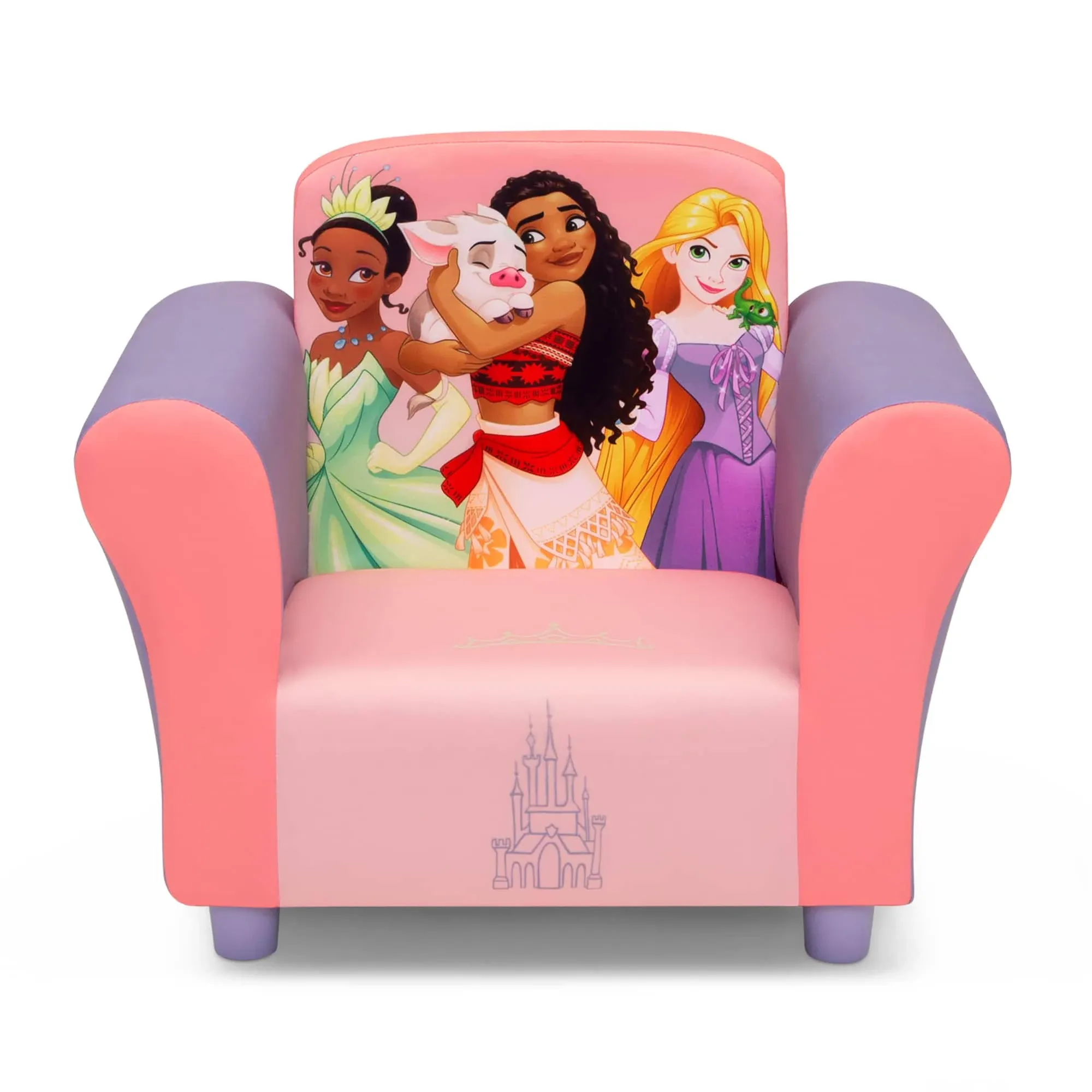 Disney Princess Upholstered Chair with Sculpted Plastic Frame by Delta Children,