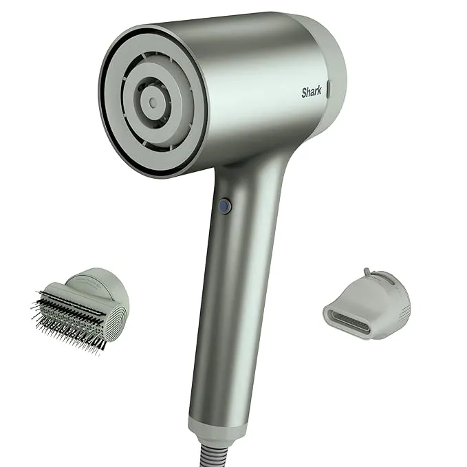 Shark HyperAIR Hair Blow Dryer with IQ 2-in-1 Concentrator & Styling Brush Attachments