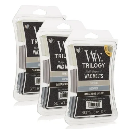 WoodWick Warm Woods Trilogy Wax Melt