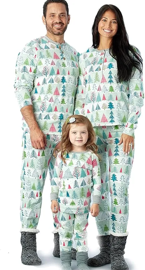 HonestBaby Organic Cotton Holiday Matching Family Pajamas