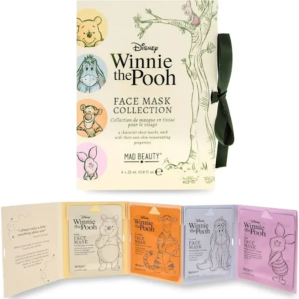 Mad Beauty Disneywinnie The Pooh Sheet Mask Collection 4x0.8 oz