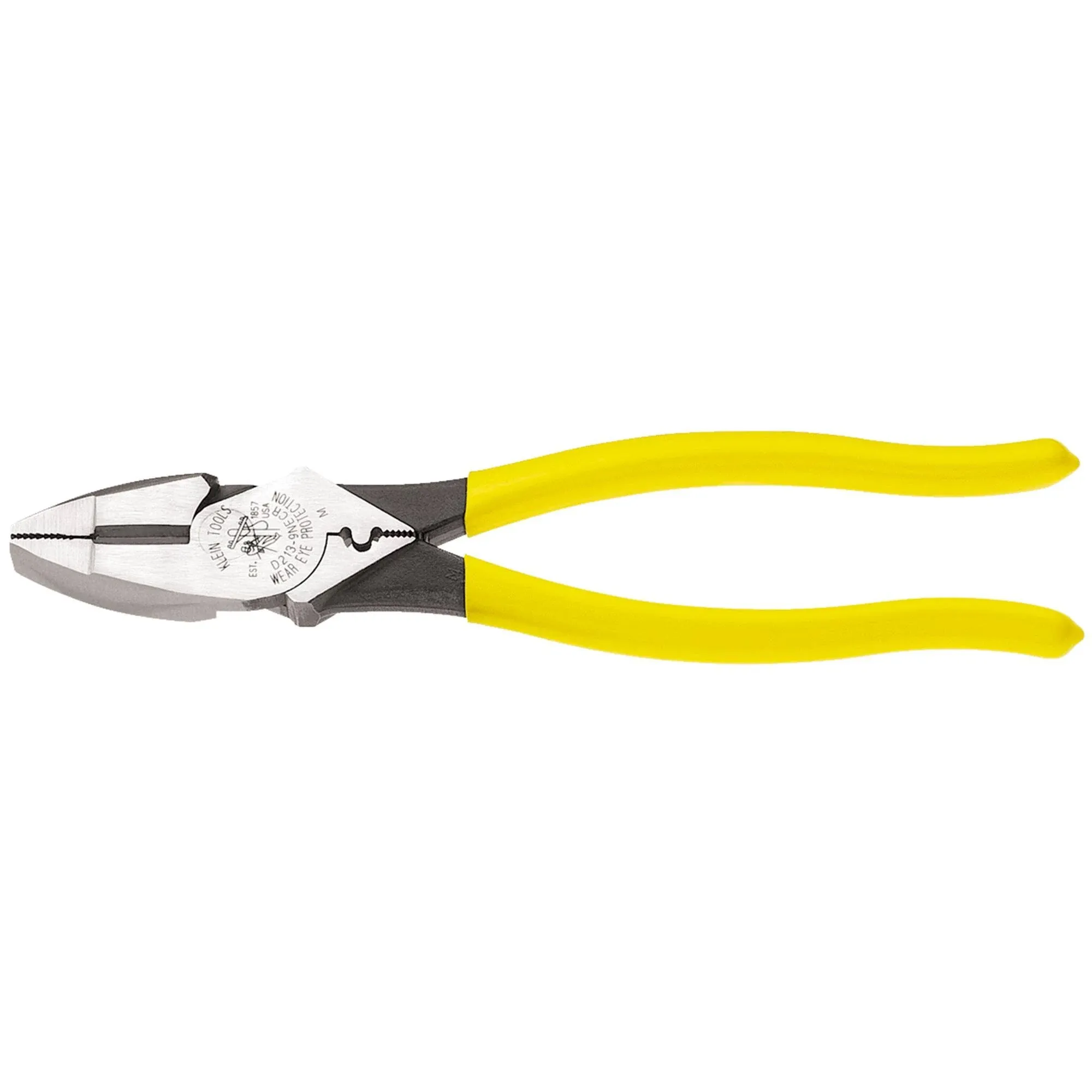 Klein Tools 9&#034; Lineman&#039;s Crimping Pliers D213-9NECR