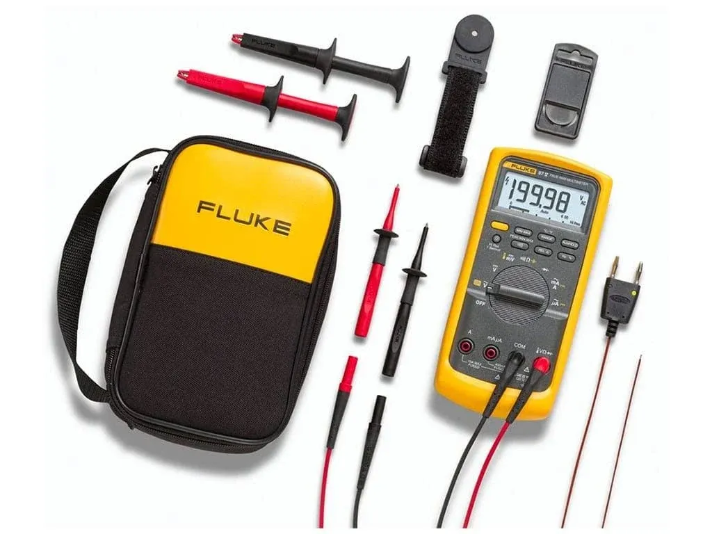 Fluke 87-5/E2 Cal Industrial True-RMS mm Combo Kit, Cal Traceable W Data