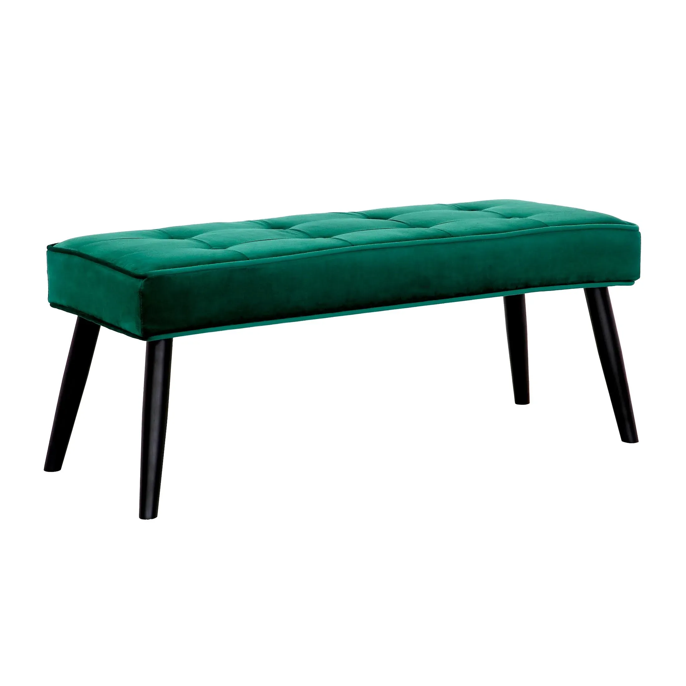 WestinTrends Velvet Tufted Bedroom Bench