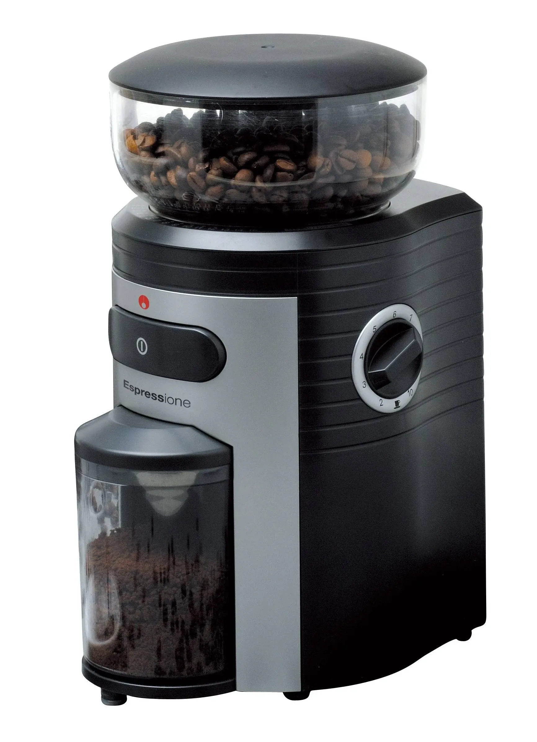 Espressione Conical Burr Black Coffee Grinder