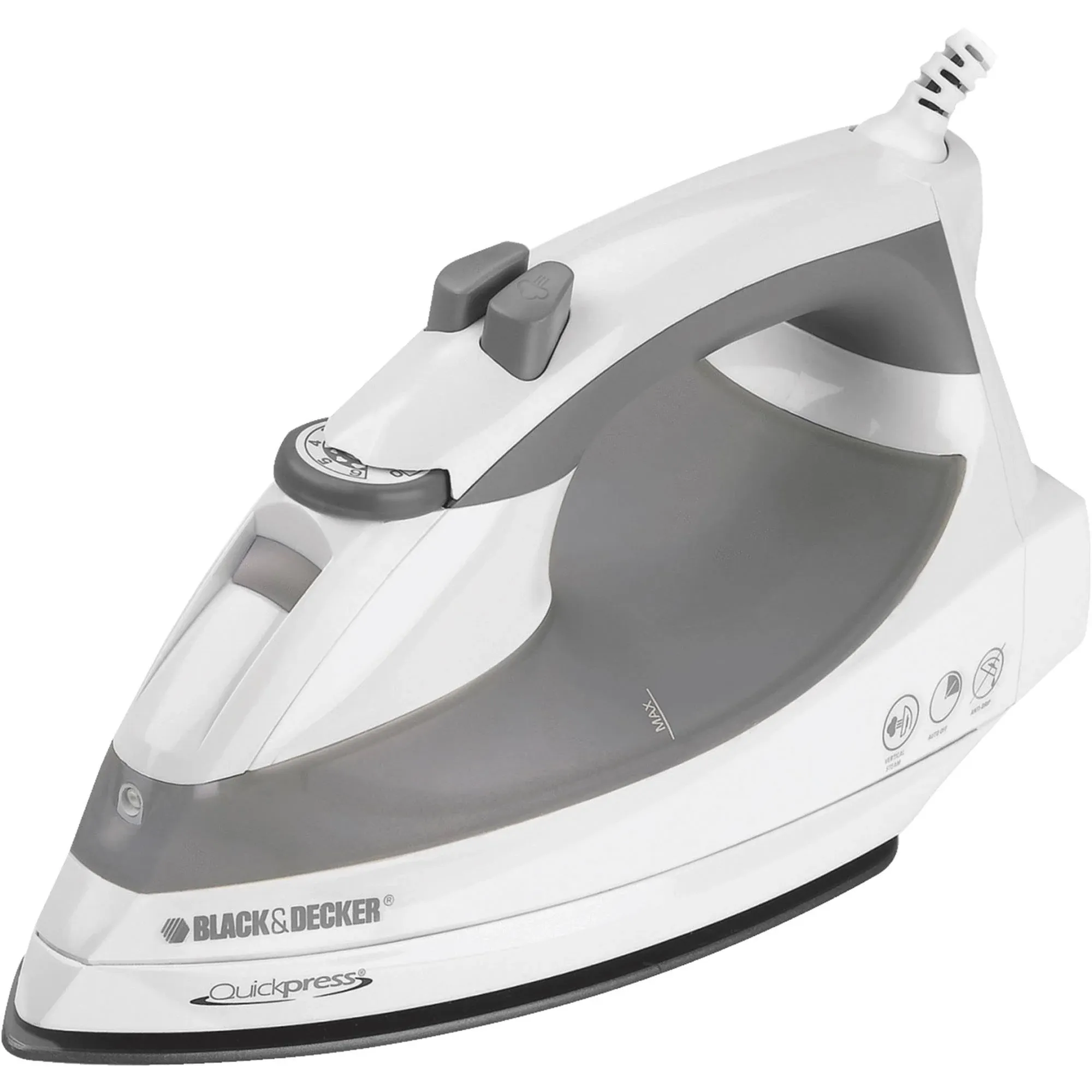 Black &amp; Decker QuickPress Steam Iron F976 Stainless Steel Soleplate Auto Shutoff