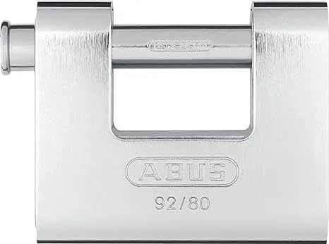 ABUS Lock 92/80 KD Monoblock Padlock Keyed Different