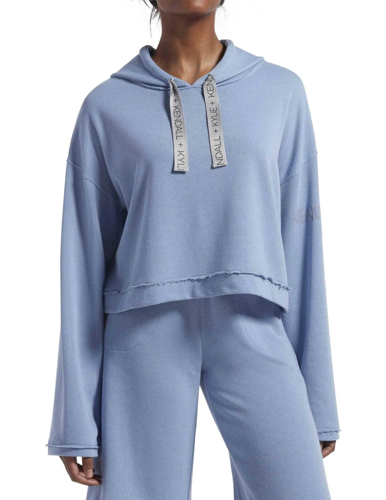 Kendall &amp; Kylie Over Sized Hoodie with Distressing