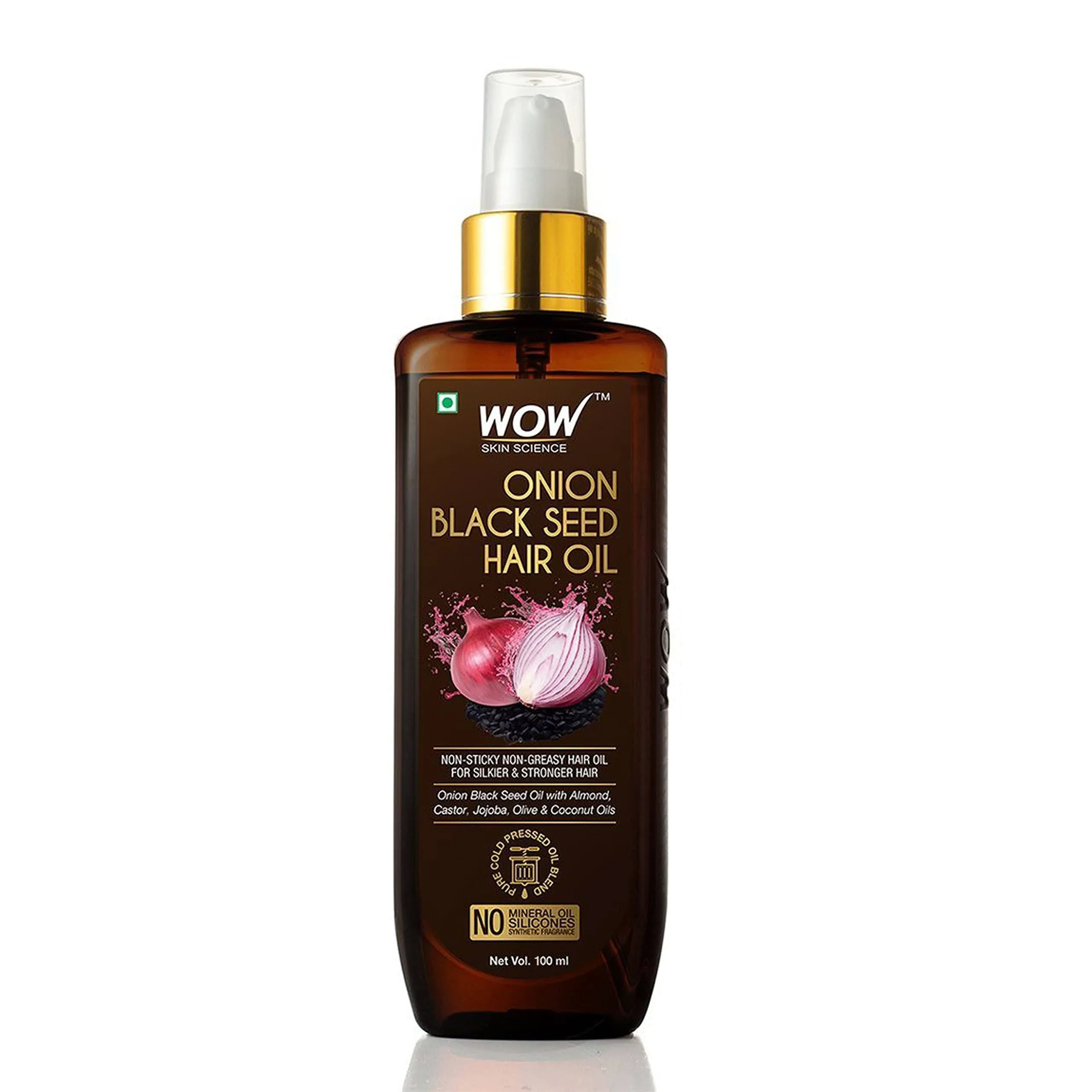 Wow Skin Science Onion Black Seed Hair Oil 100 ml