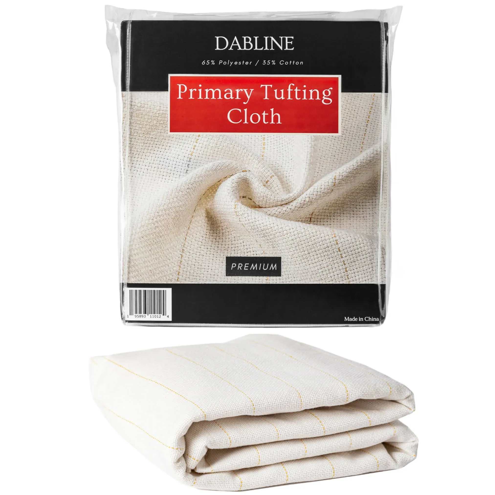 Dabline 80 inch x 40 inch Primary Tufting Cloth for Rug Making and Punch Needle, Premium Monks Cloth for Cut and Loop Pile Tufting Guns, Tufting