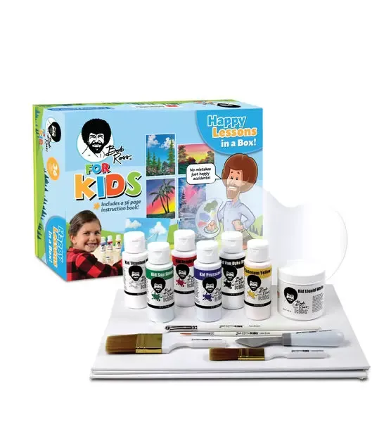 Bob Ross Happy Lessons in A Box Painting Kit