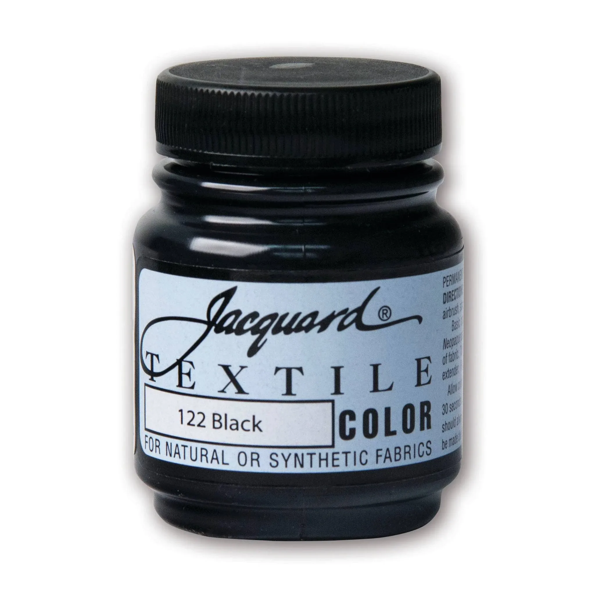 Jacquard Textile Color Fabric Paint 2.25Oz-Black