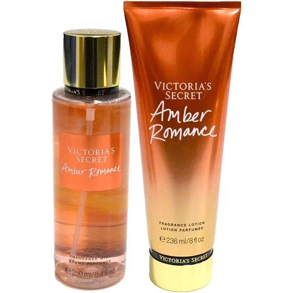 Victoria s Secret Amber Romance Fragrance Mist and Lotion Set of 2