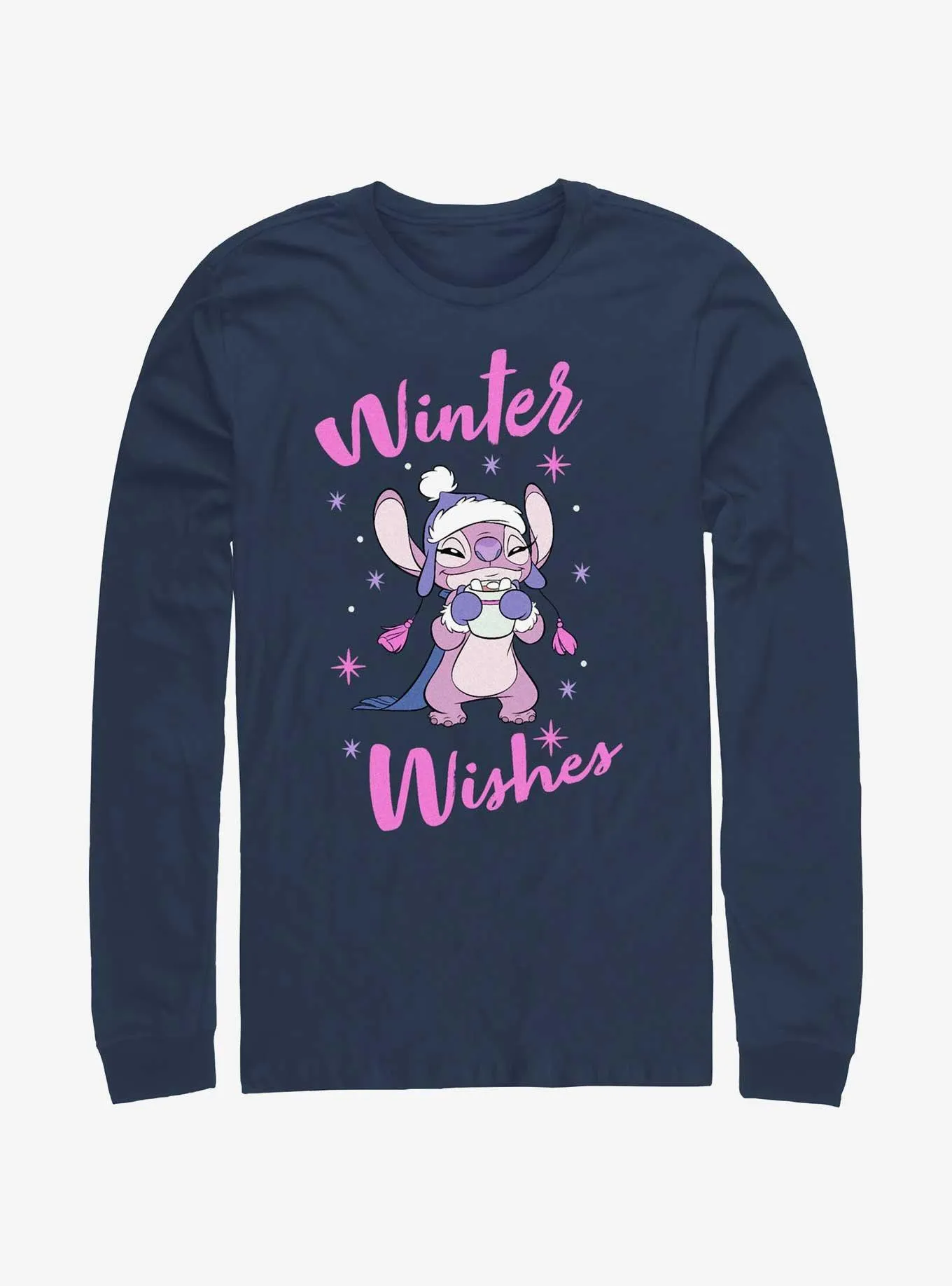 Disney Lilo & Stitch Angel Winter Wishes Long-Sleeve T-Shirt | BoxLunch