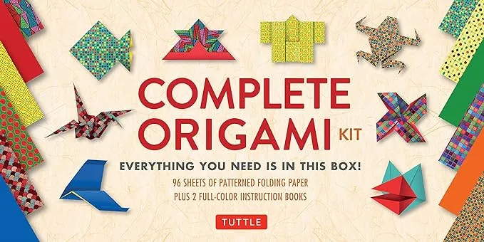 Complete Origami Kit: Everything You Need Is in This Box! [Origami Kit with 2 Books, 96 Papers, 30 Projects]: [Kit with 2 Origami How-to Books, 98 ... ... Kit is Great for Both Kids and Adults