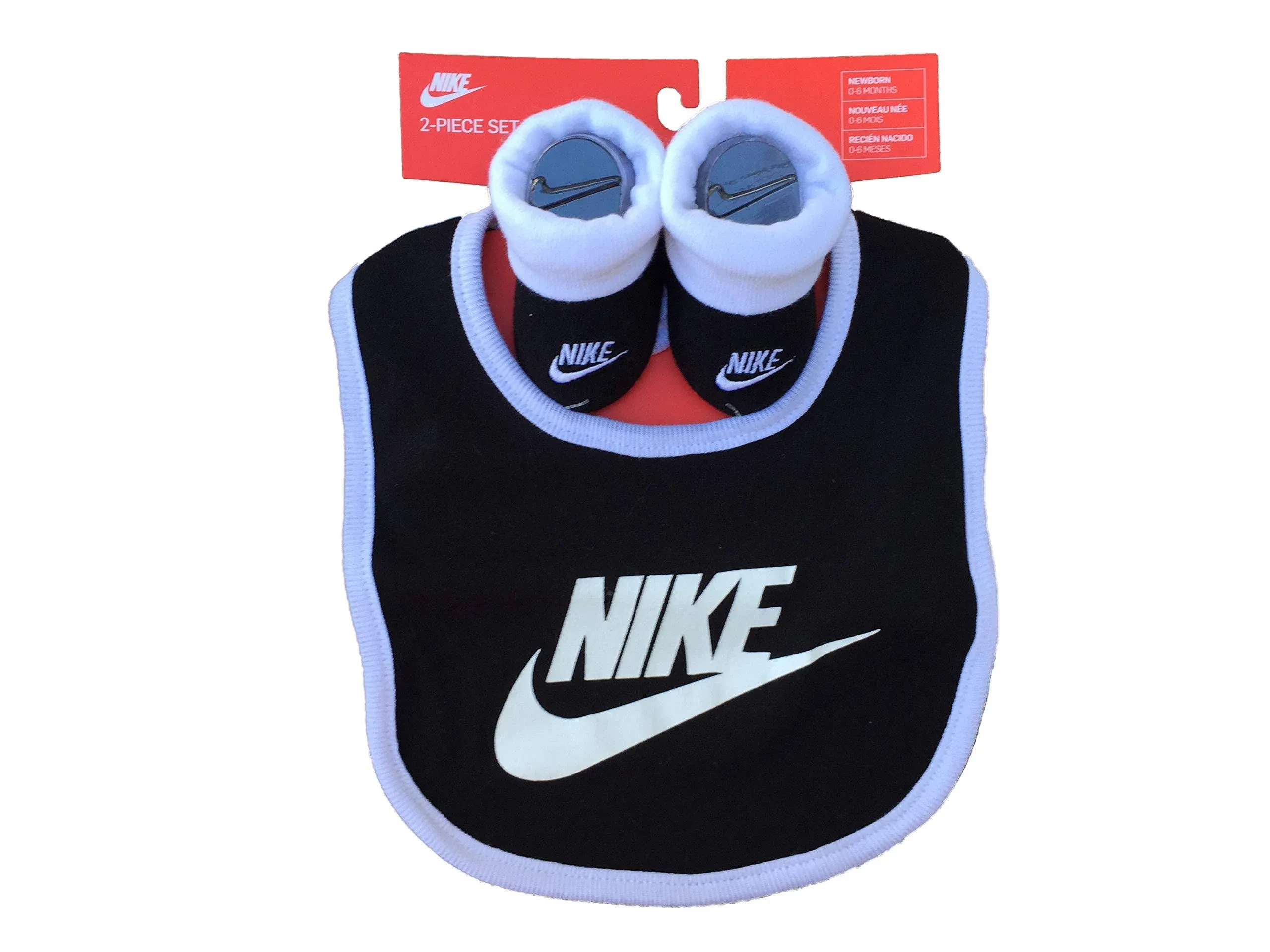 Nike Baby (0-6M) Bib and Booties Box Set