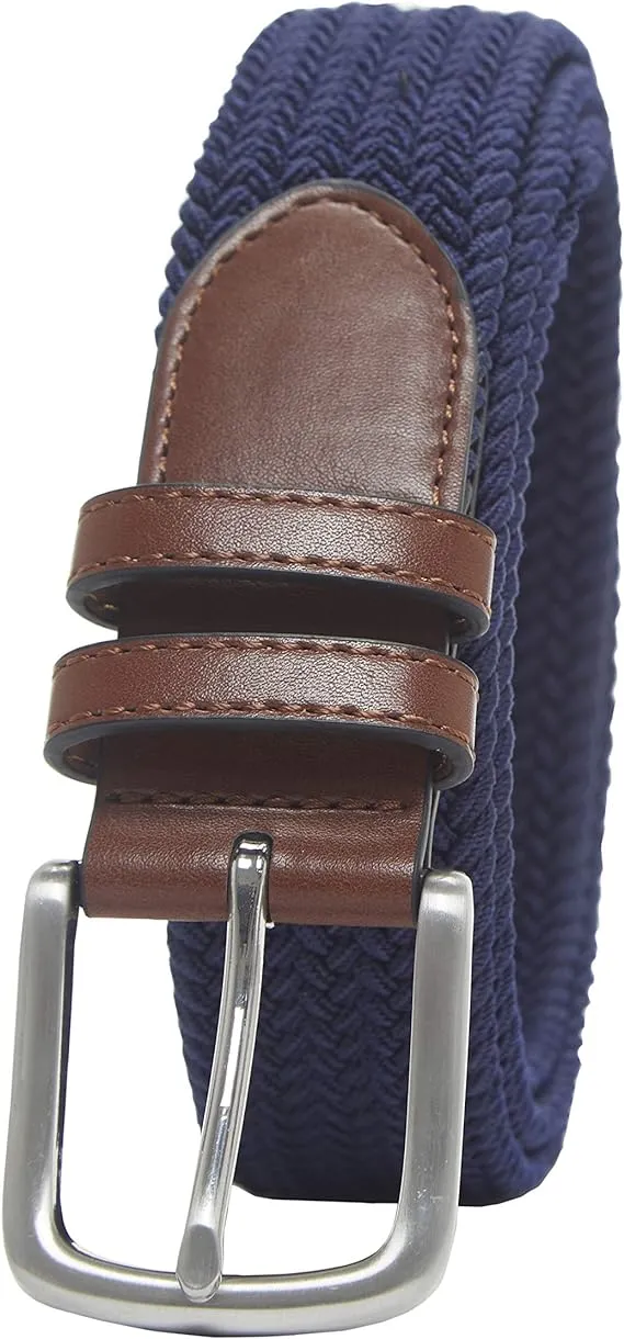 Amazon Essentials Men's Stretch Woven Braid Belt