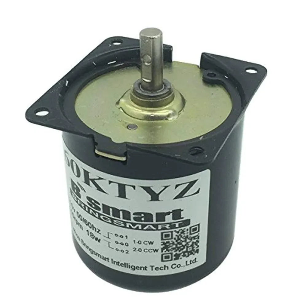 Bringsmart 60KTYZ AC 110V 50/60Hz 80Rpm 18w Gear Motor