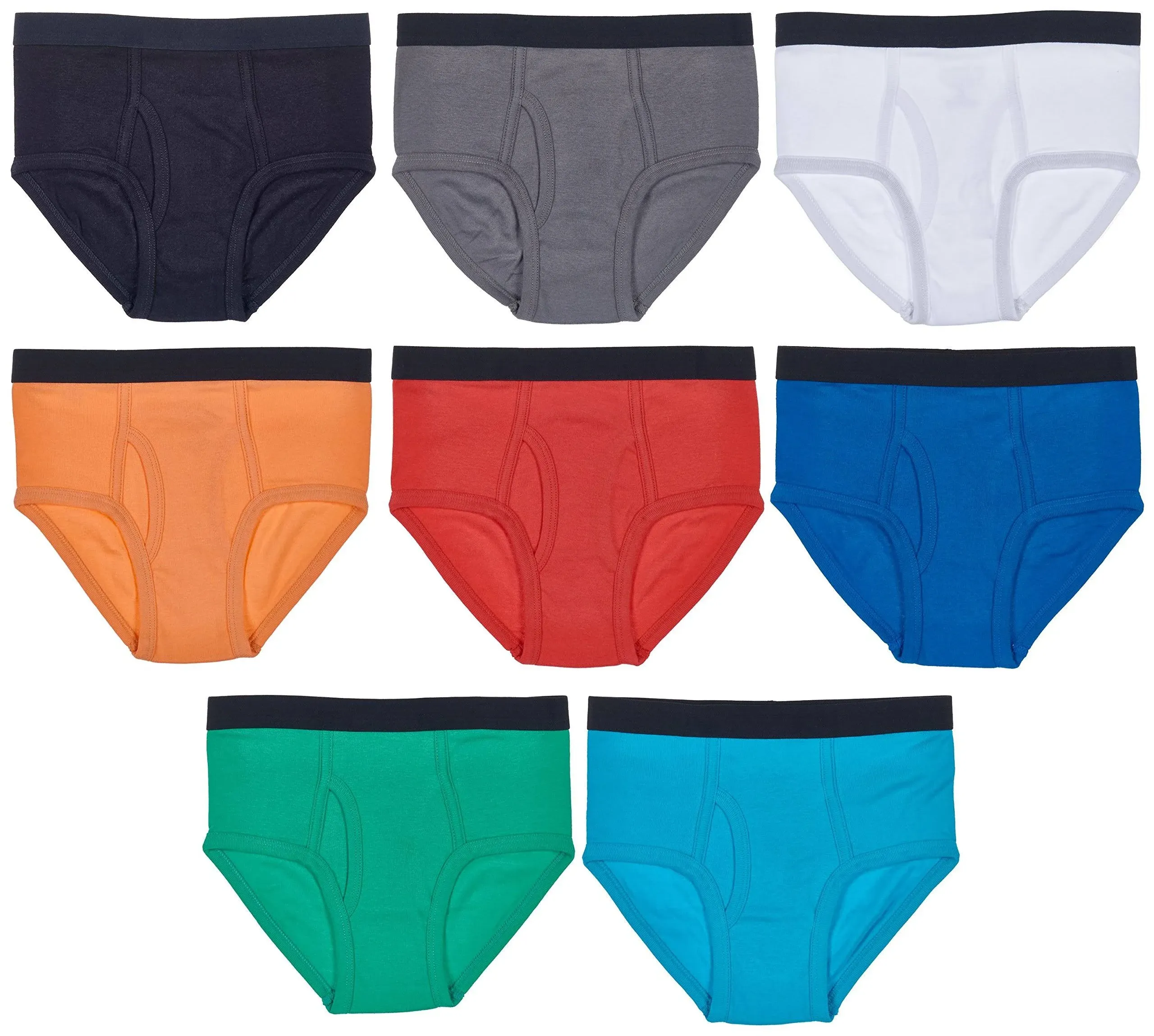 Trimfit Boys' Cotton Briefs (8 Pack) - Assorted Colors