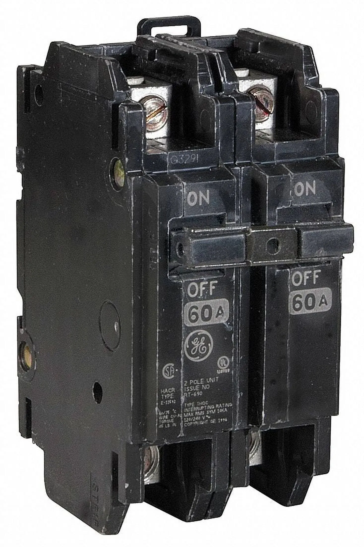 GE Circuit Breaker,30A,120/240V,2P THQC2130WL