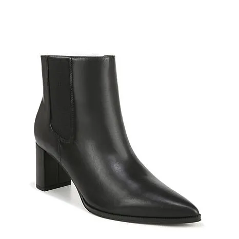 Demmi Womens Leather Heels Booties