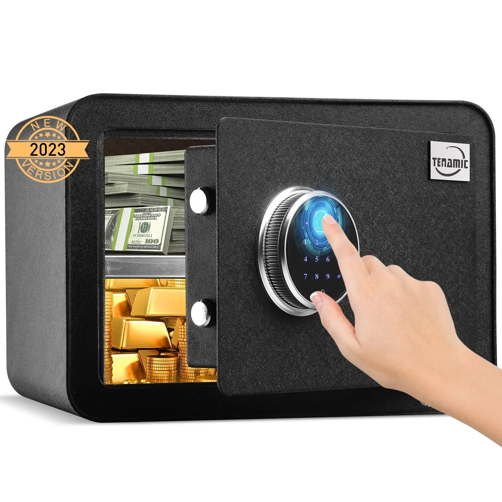 Tenamic Safe Box Luxury Biometric Fingerprint Cabinet Safe 0.85 Cubic Feet Firep