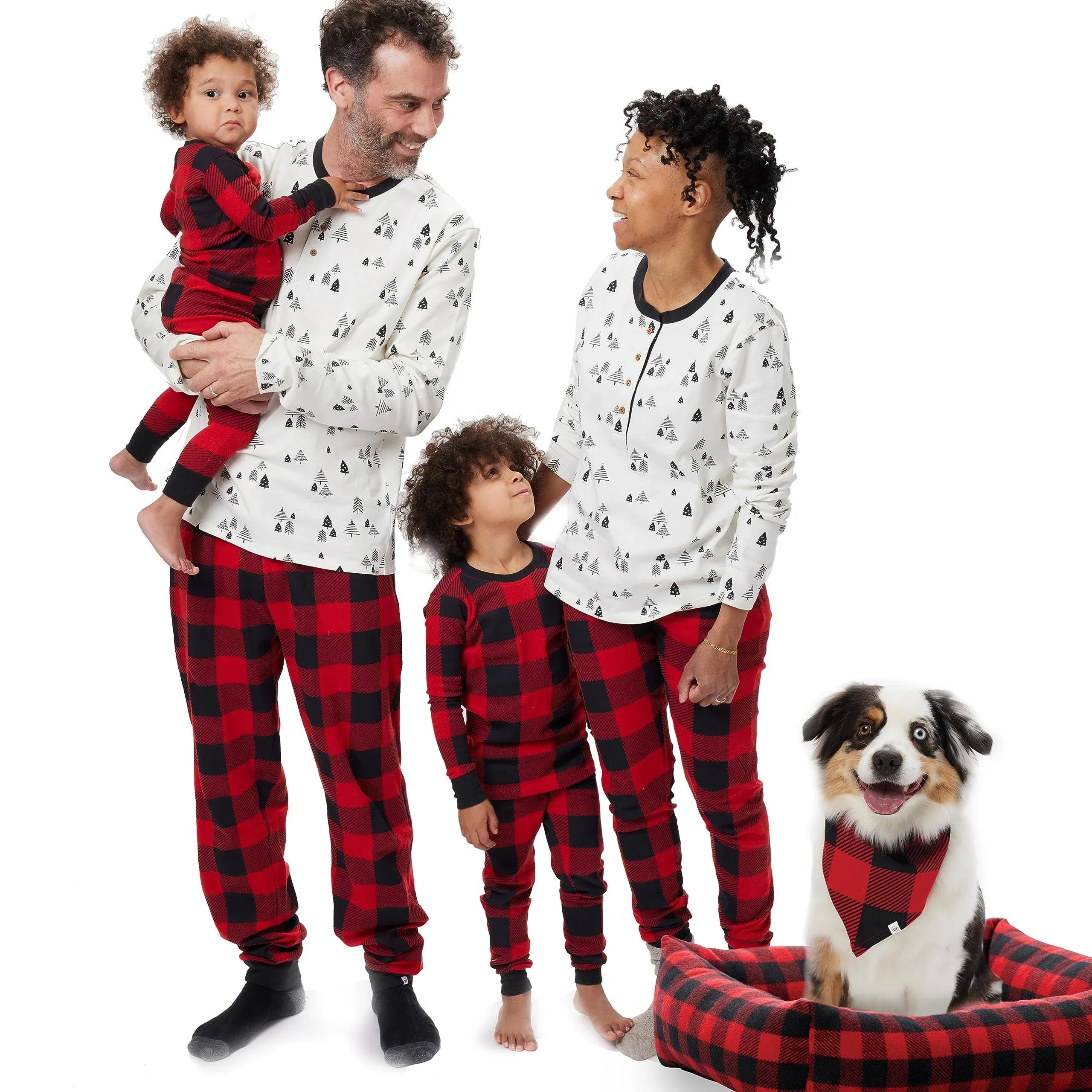 HonestBaby Organic Cotton Holiday Matching Family Pajamas