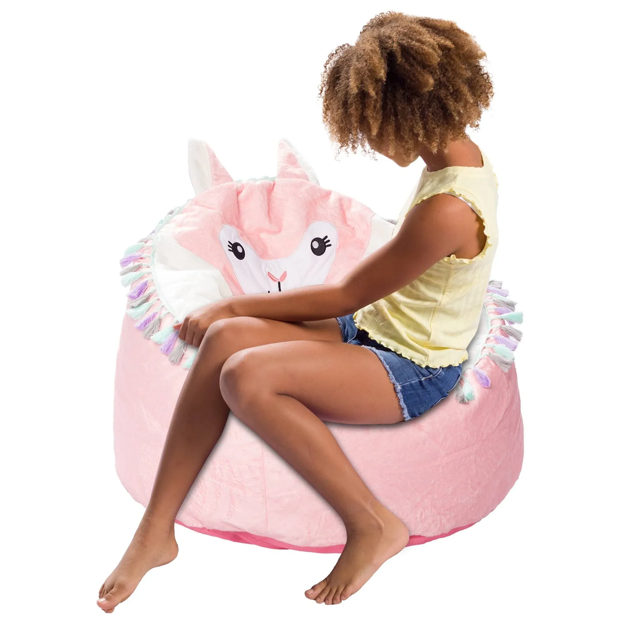 Posh Creations Cute Soft and Comfy Bean Bag Chair for Kids